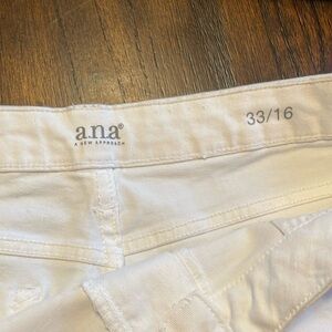 ana white denim shorts